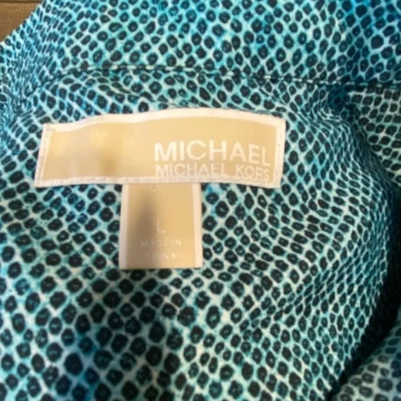 MICHAEL MICHAEL KORS REPTILE PRINT BLOUSE - Picture 9 of 9